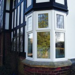 Bay casement windows with lead detail