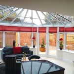 An internal view from a uPVC conservatory